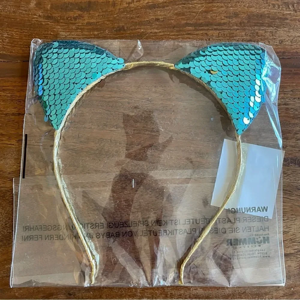 got2be by Schwarzkopf Girls Sequined Metallic Cat Ear Headband